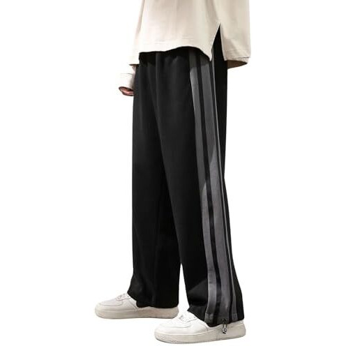 Nobero Men's Loose Sweatpants (1M-Bwjg-R0147_Black