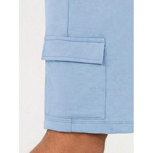 Nobero Men's Cargo Shorts (1M-Bwsh-R0082_Powder Blue
