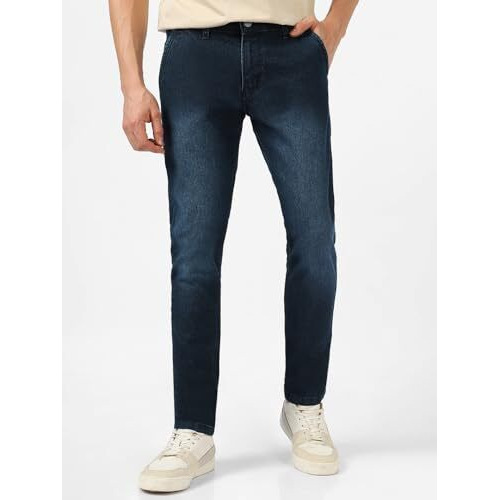 Urbano Fashion Men's Slim Fit Jeans (Epssprcrs-Carblue-36_Blue_36)
