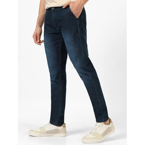 Urbano Fashion Men's Slim Fit Jeans (Epssprcrs-Carblue-36_Blue_36)