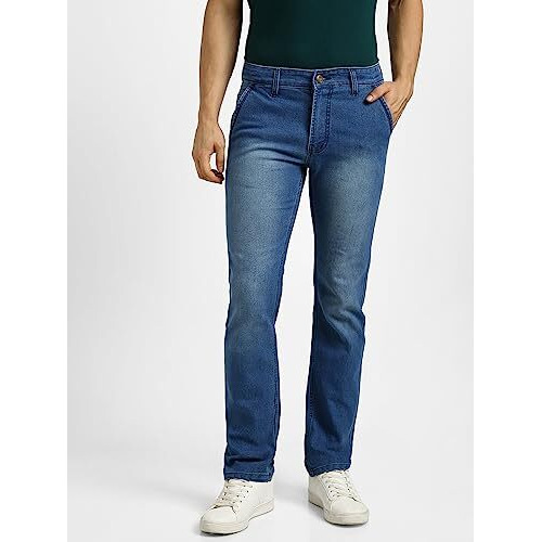 Urbano Fashion Men's Light Blue Regular Fit Washed Jeans Stretchable (Epssprcrsreg-Lblue-40)