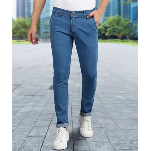 Neostreak Men's Slim Jeans (Neolpsjeanrstthr_Light Blue