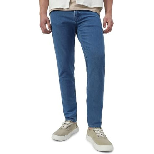 Neostreak Men's Slim Fit Stretchable Low Rise Jeans (Ej-Lblu Light Blue_32