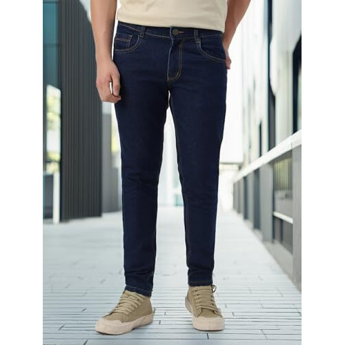 Neostreak Men's Slim Fit Stretchable Jeans (Neoeps-Mblue Medium Blue_34)