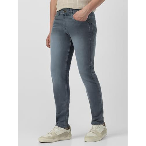 Neostreak Men's Slim Fit Stretchable Jeans (Neohps-Lgrey Light Grey_34)