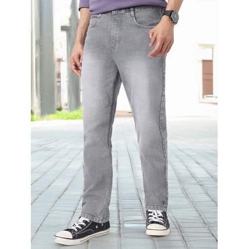 Urbano Fashion Men's Grey Straight Fit Washed Jeans Stretchable (Jeanstrttowl-Mgrey-30)