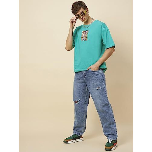 High Star Men's Regular Fit Stretchable Jeans (Hsmjns23009_2_Blue_30)