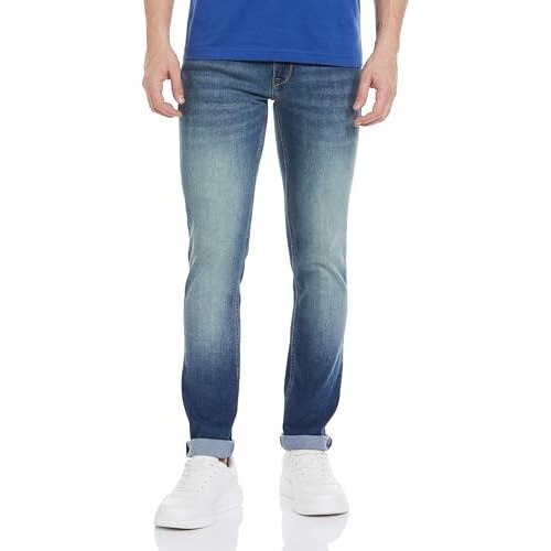 Pepe Jeans Men's Mid Rise Slim Fit Jeans