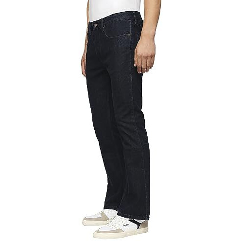 Pepe Jeans Men's Mid Rise Bootcut Fit Jeans Blue