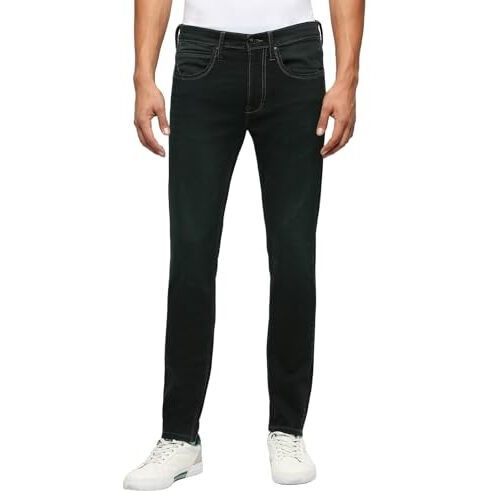 Pepe Jeans Men's Mid Rise Slim Fit Jeans, 30, Black