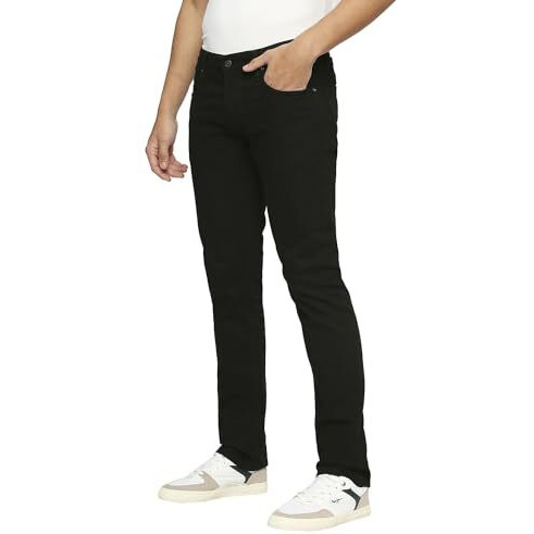 Pepe Jeans Men's Mid Rise Slim Fit Jeans Black