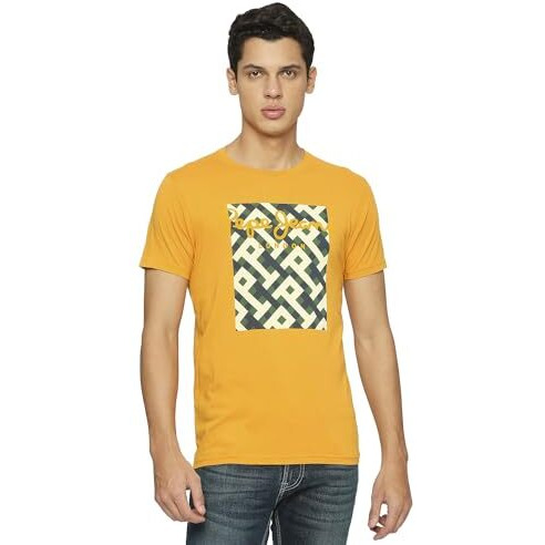 Pepe Jeans Men's Slim Fit Graphic Printed T-Shirts