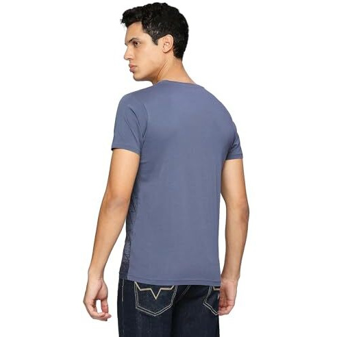 Pepe Jeans Men's Slim Fit Graphic Printed T-Shirts Union Blue
