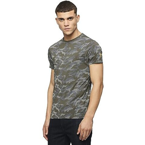 Pepe Jeans Men's Slim Fit Printed T-Shirts Olive