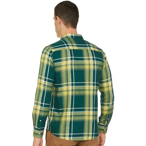 Pepe Jeans Men's Regular Fit Checked Shirts Yellow
