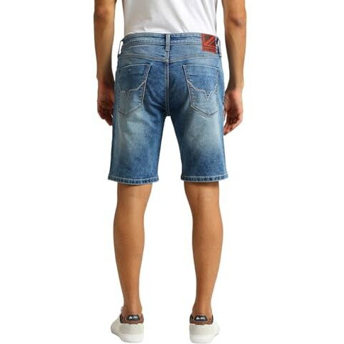 Pepe Jeans Men's Boyfriend Shorts (Pm801137J67_Med Used_Light Indigo Blue