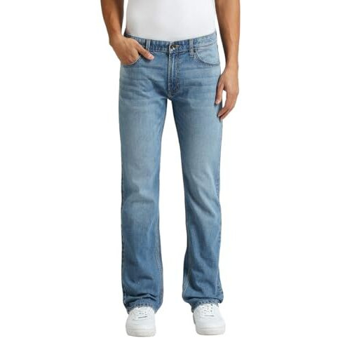 Pepe Jeans Men's Regular Mid Rise Jeans (Pm207712L283_Light Ocean Blue, 34
