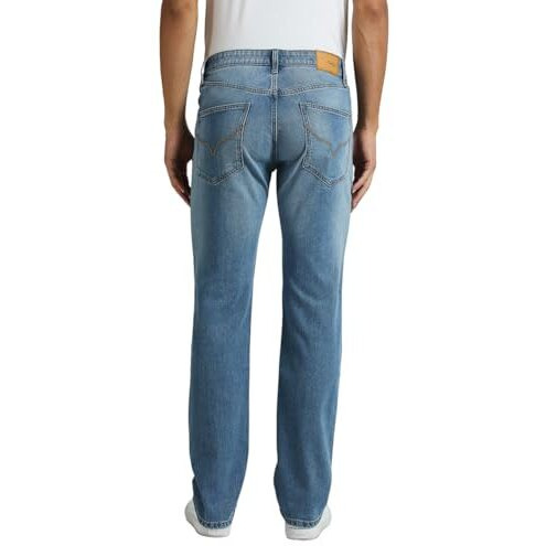 Pepe Jeans Men's Regular Mid Rise Jeans (Pm207712L283_Light Ocean Blue, 34