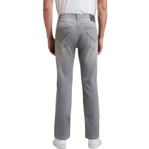 Pepe Jeans Men's Mid Rise Slim Fit Jeans Grey Used