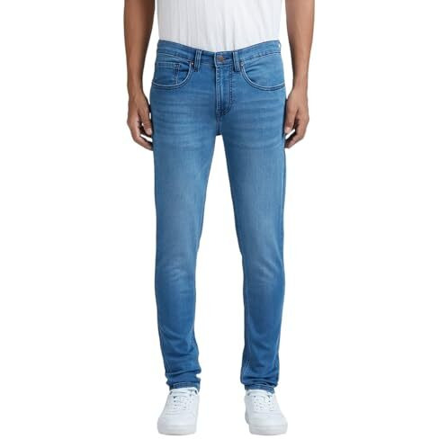 Pepe Jeans Men's Mid Rise Slim Fit Jeans Med Used