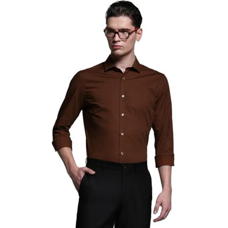 Jack & Jones Men's Slim Brown Shirt