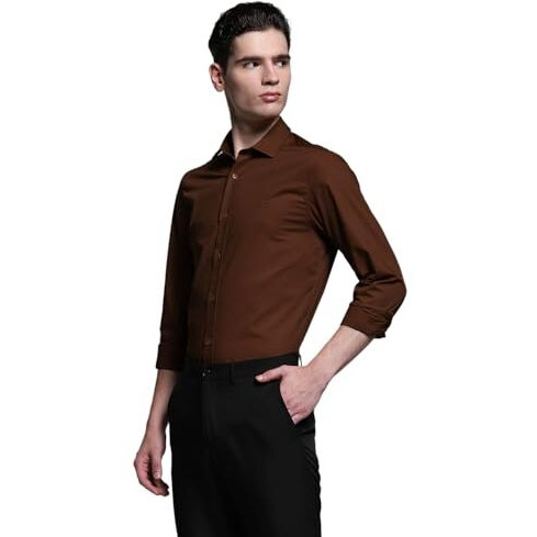 Jack & Jones Men's Slim Brown Shirt