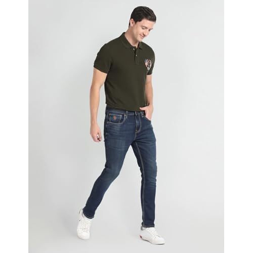 U.S. Polo Assn. Men's Fitted Jeans (Udjen1033_Blue