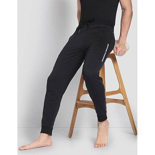 U.S. Polo Assn. Solid Lj001 Joggers - Pack Of 1 (Black L)