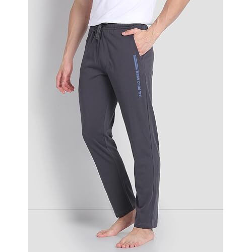 U.S. Polo Assn. Mid Rise Lr004 Lounge Track Pants - Pack Of 1 (Graphite Xl)