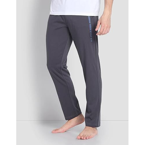 U.S. Polo Assn. Mid Rise Lr004 Lounge Track Pants - Pack Of 1 (Graphite Xl)