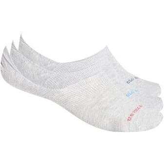 U.S. Polo Assn. Silicone Grip No Show I646 Socks - Pack Of 3 Lt Grey,Lt Grey,Lt Grey