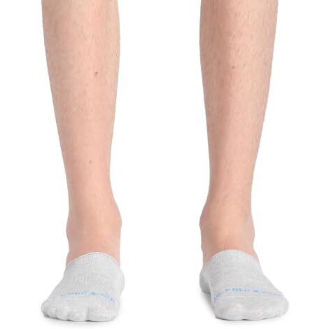 U.S. Polo Assn. Silicone Grip No Show I646 Socks - Pack Of 3 Lt Grey,Lt Grey,Lt Grey