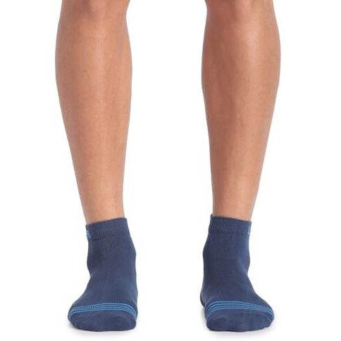 U.S. Polo Assn. Cotton Men Ankle Length Stretch I646 Regular Socks - Pack Of 3 Grey,Black,Navy, Multicolor