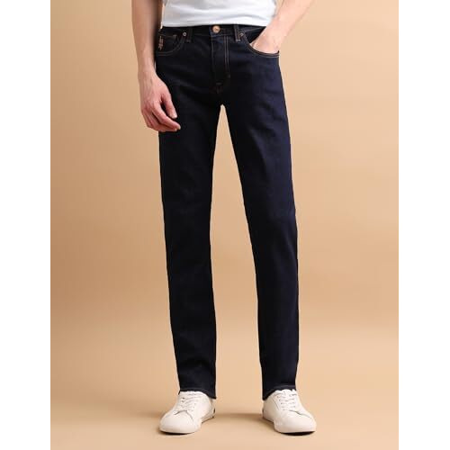 U.S. Polo Assn. Men's Slim Mid Rise Jeans (Udjeno1281 Blue, 32