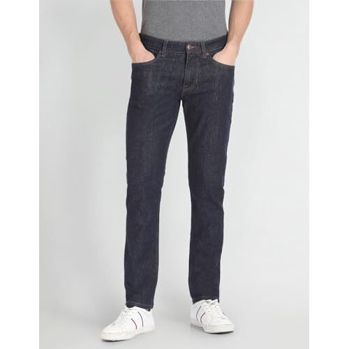U.S. Polo Assn. Men's Slim Mid Rise Jeans (Udjeno1281 Blue, 32