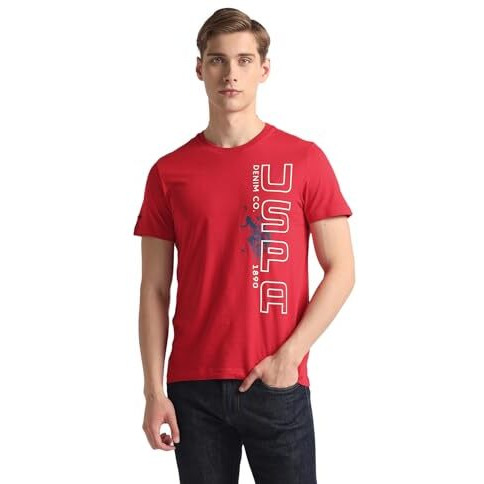 U.S. Polo Assn. Men's Plaid Slim Fit Shirt (Udtsh1895_Red