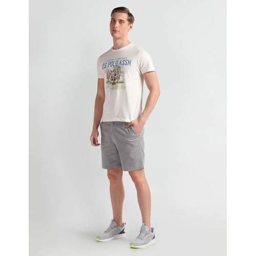 U.S. Polo Assn. Men's Plaid Slim Fit T-Shirt (Udtsh1908_Ivory