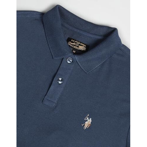 U.S. Polo Assn. Men's Solid Slim Fit Polo Shirt (Udtsh1929_Blue