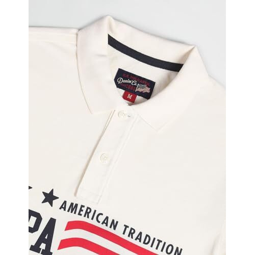 U.S. Polo Assn. Men's Plaid Slim Fit Polo Shirt (Udtsh1932_Ivory