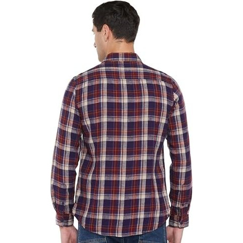 U.S. Polo Assn. Men's Cotton Regular Fit Shirt (Udsht0965_Maroon, Medium