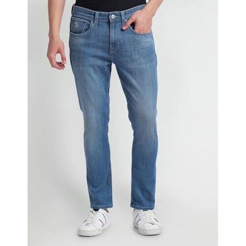U.S. Polo Assn. Men's Fitted Jeans (Udjen1113_Blue