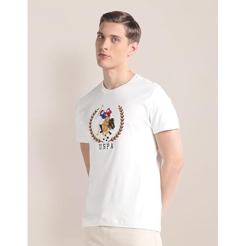 U.S. Polo Assn. Men's Plaid Slim Fit T-Shirt (Ustsh1847_Navy