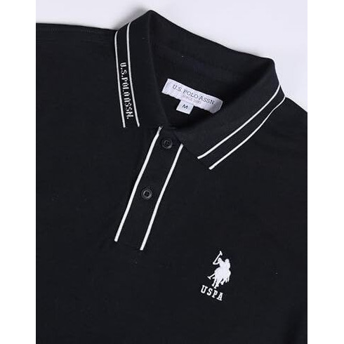 U.S. Polo Assn. Men's Solid Slim Fit Polo Shirt (Ustsh1817_Navy