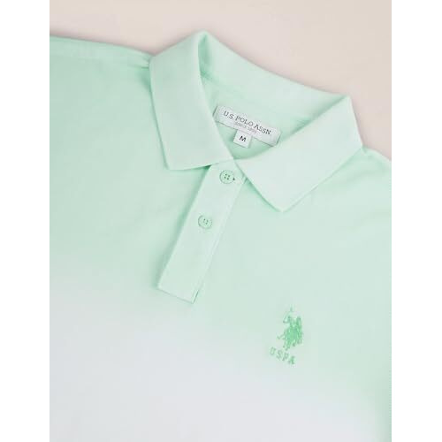 U.S. Polo Assn. Men's Slim Fit Polo Shirt (Ustsh1868_Aqua