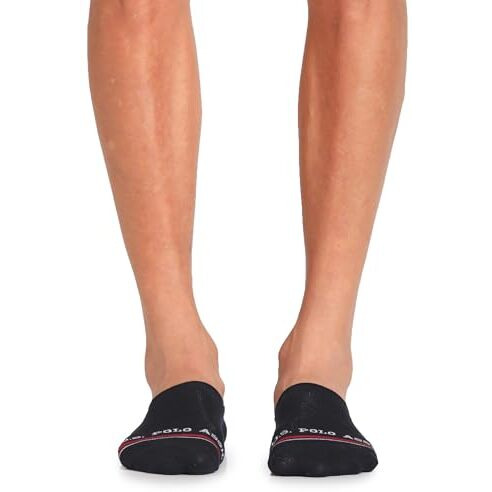 U.S. Polo Assn. Men's Mens Cotton Aloe Finish No Show Es001 Regular Socks - Pack Of 3, Multicolored