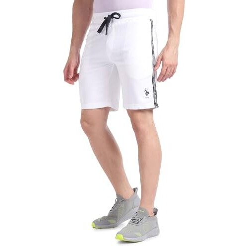U.S. Polo Assn. Men's Hybrid Shorts (Ls003-Pl_White