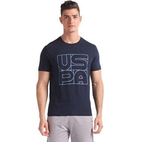 U.S. Polo Assn. Men's Heathered Relaxed Fit T-Shirt (Iyaz-P2_Maroon-Navy