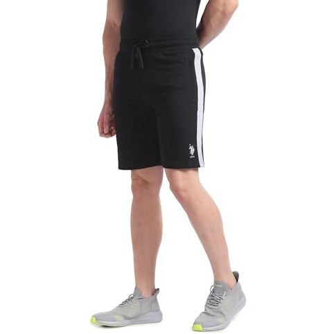U.S. Polo Assn. Men's Hybrid Shorts (Oes01-Pl_Black