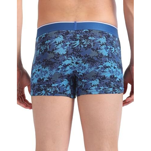 U.S. Polo Assn. Men's Cotton Blend Classic Trunks (Pack Of 3) (Oet01-P3_Blue-Red-Grey