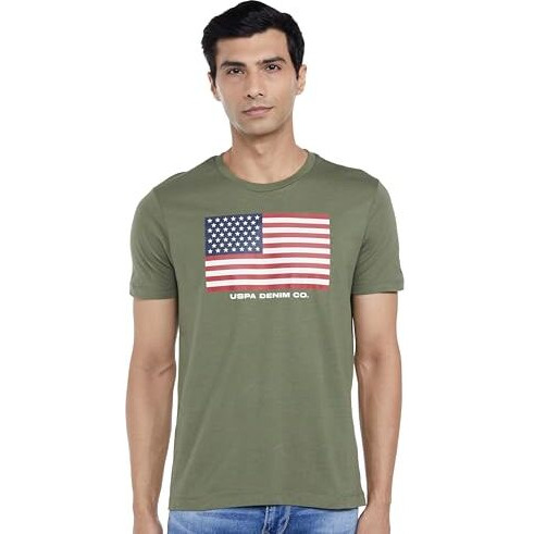 U.S. Polo Assn. Men's Regular Fit T-Shirt (Udtshs0855_Olive